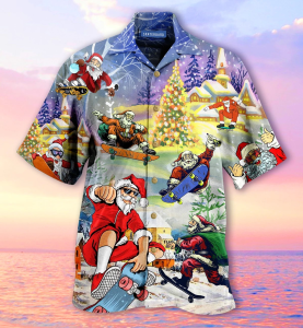 Santa Claus Hawaiian Shirt For Men Women- For men and women - Fanshubus