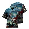 Santa Claus Skull Christmas Halloween Unisex Hawaiian Shirts- For men and women - Fanshubus