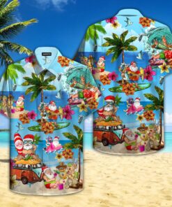 Santa On The Beach Hawaiian Shirt - For Men & Women - Adult