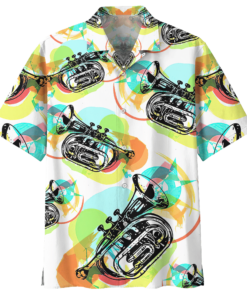 SAXOPHONE HAWAIIAN SHIRT .