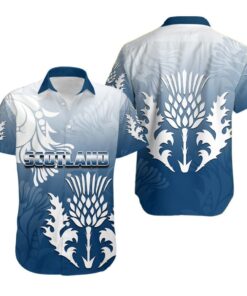 Scotland Rugby Hawaiian Shirt The Thistle Style Th4 .