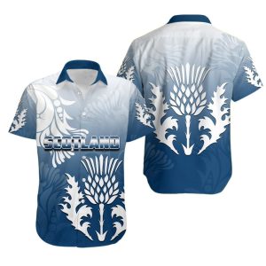 Scotland Rugby Hawaiian Shirt The Thistle Style Th4 .