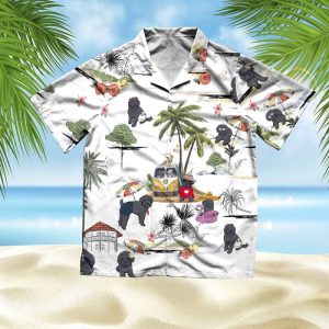 Scottish Hawaiian Shirt Hawaii Beach Retro - Fanshubus
