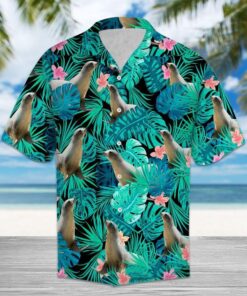 Seal Tropical Hawaiian Shirt For Men Women- For men and women - Fanshubus