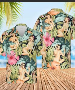 Sexy Lady Retro Hawaiian Shirt For Men Women - For men and women - Fanshubus