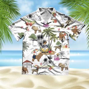 Shar-Pei Hawaiian Shirt Hawaii Beach Retro - Fanshubus