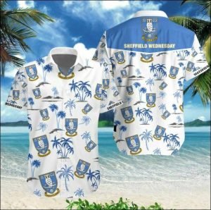 Sheffield Wednesday tropical hawaiian shirt- For men and women - Fanshubus