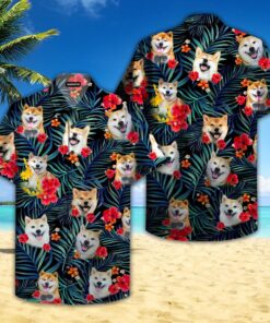 Shiba Inu Funny Hawaiian Shirt For Men Women - For men and women - Fanshubus