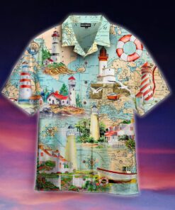 Shine Like A Lighthouse Hawaiian Shirt For Men Women- For men and women - Fanshubus