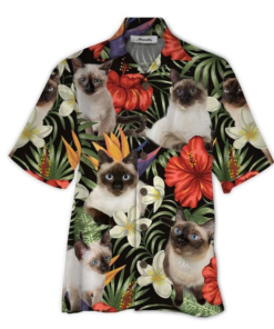 Siamese Cat Hawaiian Shirt For Men Women - For men and women - Fanshubus