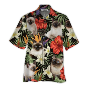Siamese Cat Hawaiian Shirt For Men Women - For men and women - Fanshubus