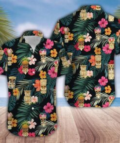 Simple Tiki Summer Hawaiian Shirt