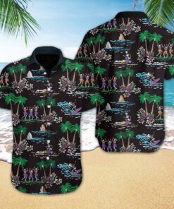 Skeleton Beach Halloween Hawaiian Shirt | For Men &amp; Women | Adult |- For men and women - Fanshubus