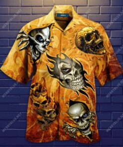 Skull-Find Your Freedom Hawaiian Shirt- For men and women - Fanshubus