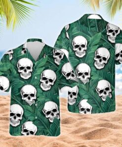 Skull Beach Hawaiian Shirt - For Men and Women Fanshubus