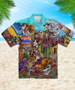 Skull Cowboy Hawaiian Shirt