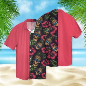 Skull Fashion 3D Hawaiian Shirt- For men and women - Fanshubus