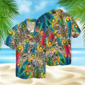 Skull Peacock 3D Hawaiian Shirt- For men and women - Fanshubus