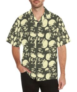 Skull Print Design  Hawaiian Shirt