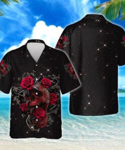 Skull Roses Hawaiian Shirt - For Men and Women Fanshubus