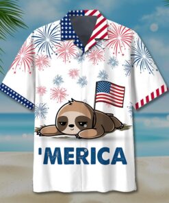 Sloth Hawaiian Shirt - For Men and Women - Fanshubus