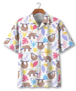 Sloth Not Today Hawaiian Shirt- For men and women - Fanshubus