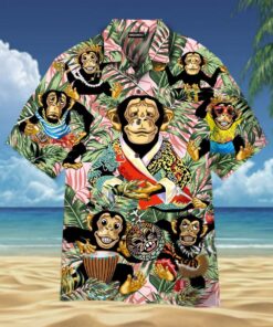 Smile Like A Monkey Hawaiian Shirt- For men and women - Fanshubus