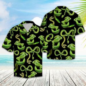 Snake Lover Green Best Design Hawaiian Shirt- For men and women - Fanshubus