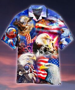 Soar Like An America Eagle Hawaiian Shirt- For men and women - Fanshubus