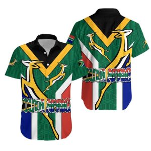 South Africa Hawaiian Shirt Springboks Rugby Be Proud - Fanshubus
