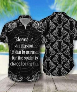 Spider Normal Is An Illusion Hawaiian Shirt- For men and women - Fanshubus