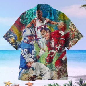 Sports Painting Art Hawaiian Shirt- For men and women - Fanshubus