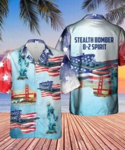 Stealth Bomber B-2 Spirit Hawaiian Shirt- For men and women - Fanshubus