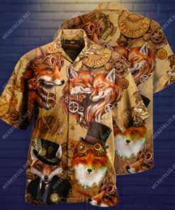 Steampunk Fox hawaiian shirt - For men and women - Fanshubus