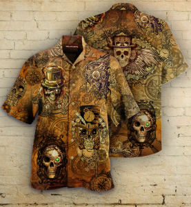 Steampunk Hawaiian Shirt | Crazy Funny Hawaiian Shirt- For men and women - Fanshubus