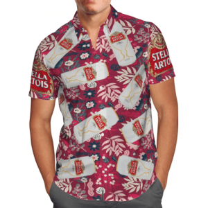 Stella Artois All Over Print 3D Hawaiian Shirt- For men and women - Fanshubus