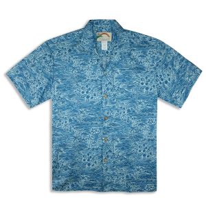 Surf Turf Blue Nice Design Hawaiian Shirt- For men and women - Fanshubus