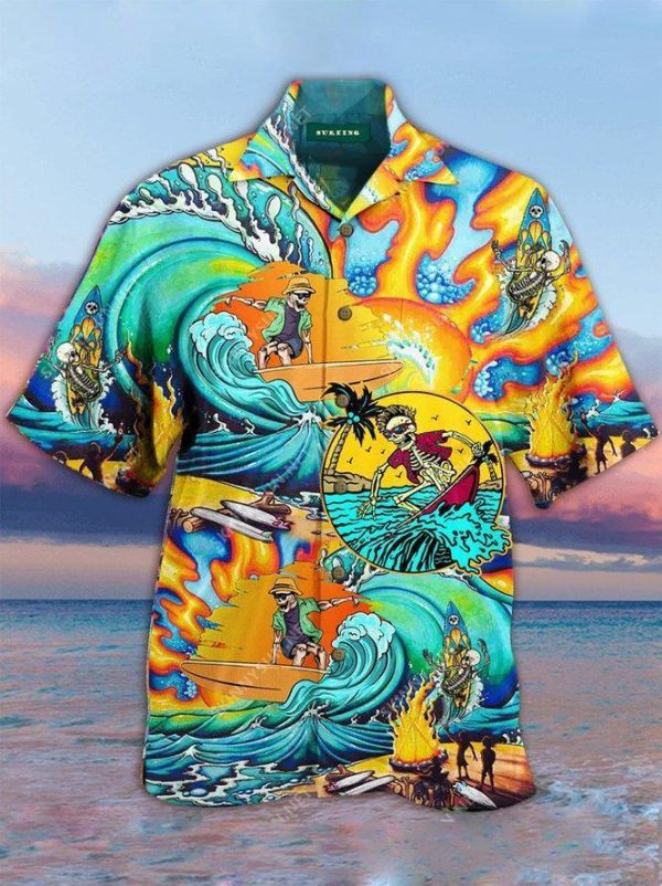 Surfing Hawaiian Shirt - For Men & Women - Adult