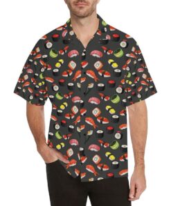 Sushi Design Print Hawaiian Shirt