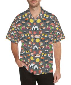 Sushi Pattern Print Hawaiian Shirt