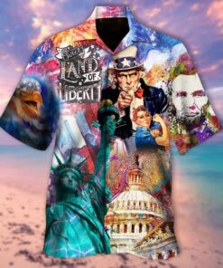 Sweet land of liberty hawaiian shirt- For men and women - Fanshubus