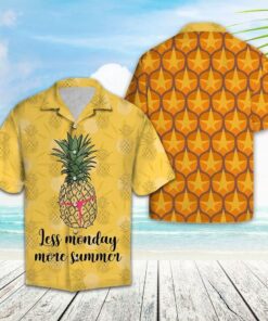 Sweet Pineapple Yellow Unique Design Hawaiian Shirt- For men and women - Fanshubus