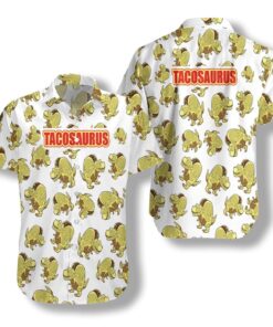 Tacosaurus Tacos Dinosaur Hawaiian Shirt- For men and women - Fanshubus