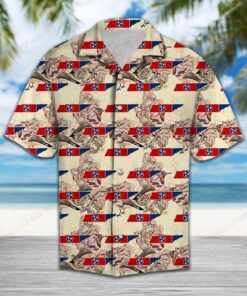 Tennessee Mockingbird Red Unique Design Hawaiian Shirt - For men and women - Fanshubus