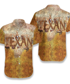 Texan Hawaiian Shirt- For men and women - Fanshubus