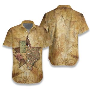 Texas Map The Lone Star Nation 2812 Hawaiian Shirt- For men and women - Fanshubus