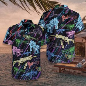 The Battle Is Calling Gun Hawaiian Shirt | For Men &amp; Women | Adult |- For men and women - Fanshubus