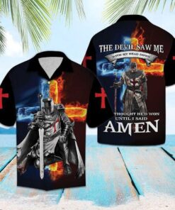 The Devil Saw Me Hawaiian Shirt - For men and women - Fanshubus