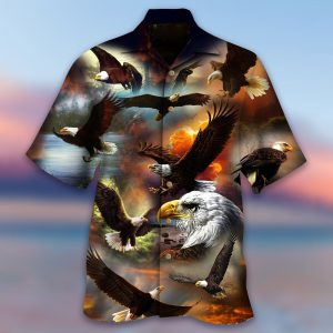 The Eagle Soars Hawaiian Shirt | For Men &amp; Women | Adult |- For men and women - Fanshubus