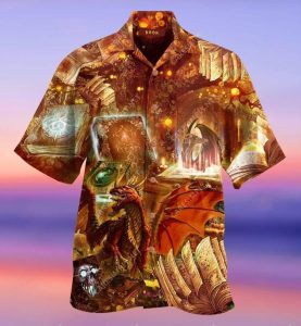 The Magical Dragon Books Hawaiian Shirt | For Men &amp; Women | Adult |- For men and women - Fanshubus